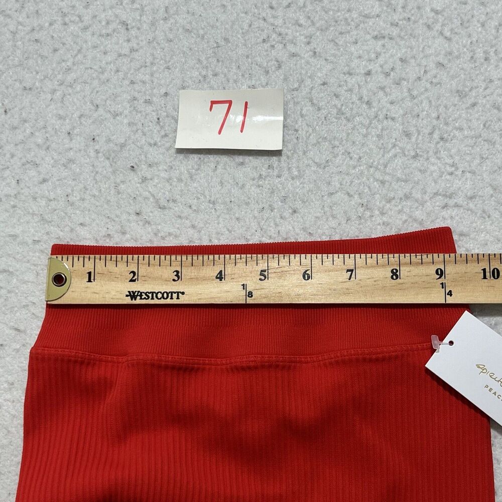 Spiritual Gangster Women's XS/S Athletic Stretch Leggings Red Full Length Pants - Picture 8 of 12